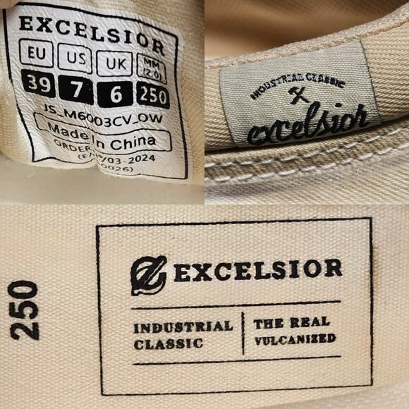 NWT Excelsior Canvas Slip-On Sneakers – Rare Model - Men’s US 7 / Women’s US 8.5 - Picture 8 of 10